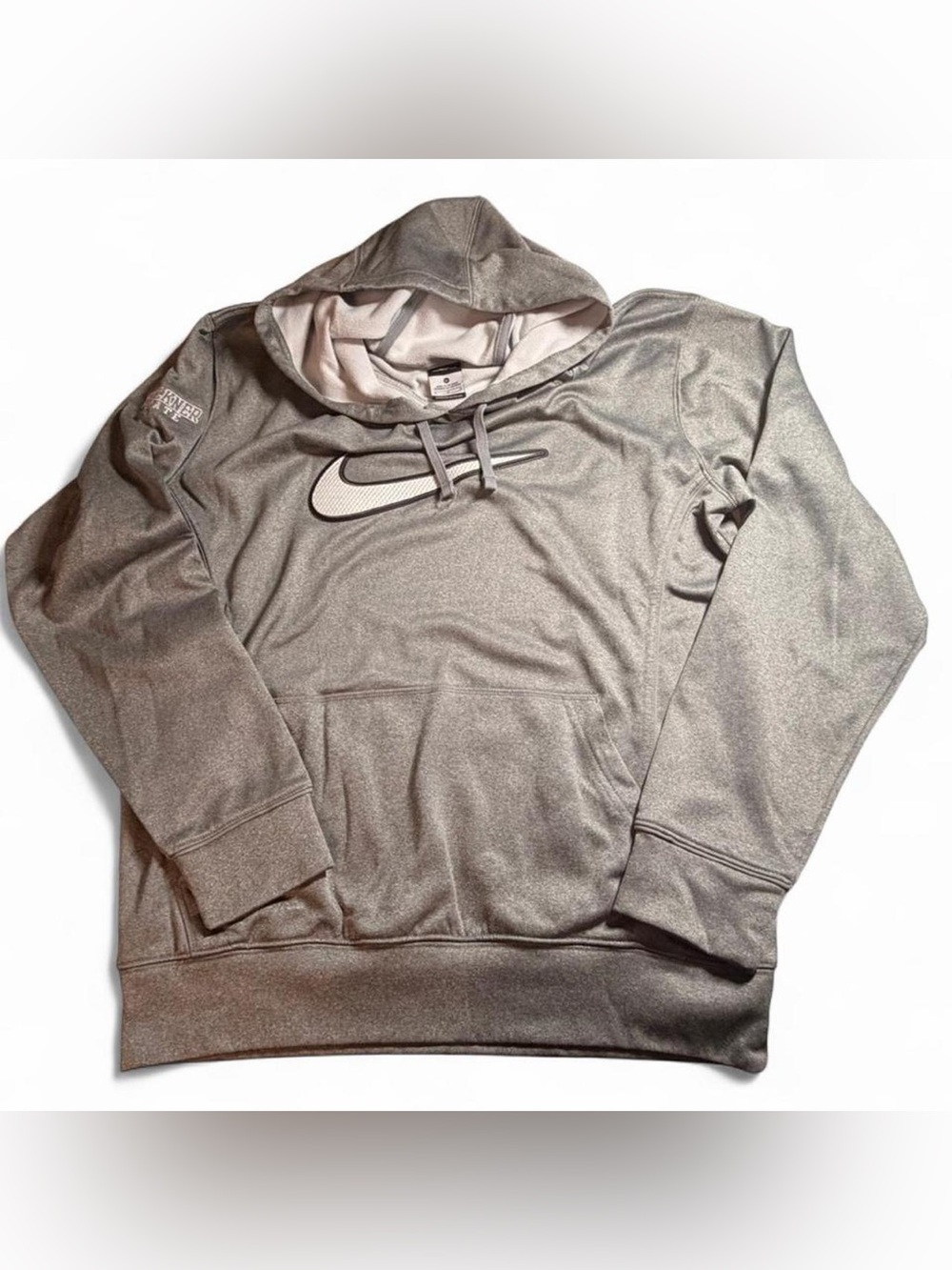 Nike Men’s Gray Swoosh Hoodie Pullover